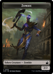 Bird // Zombie Double-Sided Token [Ravnica Remastered Tokens] | All Aboard Games