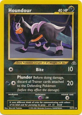 Houndour (39/75) [Neo Discovery Unlimited] | All Aboard Games