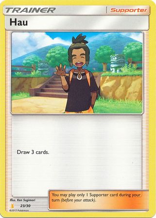 Hau (23/30) [Sun & Moon: Trainer Kit - Alolan Raichu] | All Aboard Games