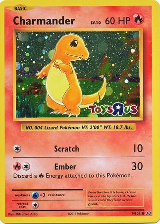 Charmander (9/108) (Toys R Us Promo) [XY: Evolutions] | All Aboard Games