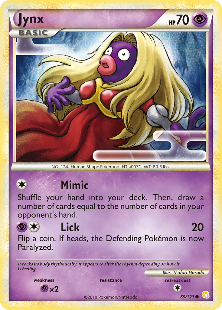 Jynx (69/123) [HeartGold & SoulSilver: Base Set] | All Aboard Games