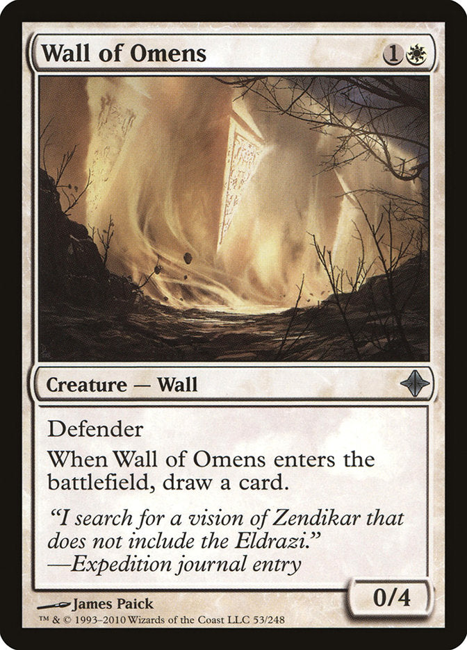 Wall of Omens [Rise of the Eldrazi] | All Aboard Games