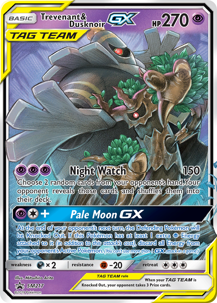 Trevenant & Dusknoir GX (SM217) [Sun & Moon: Black Star Promos] | All Aboard Games