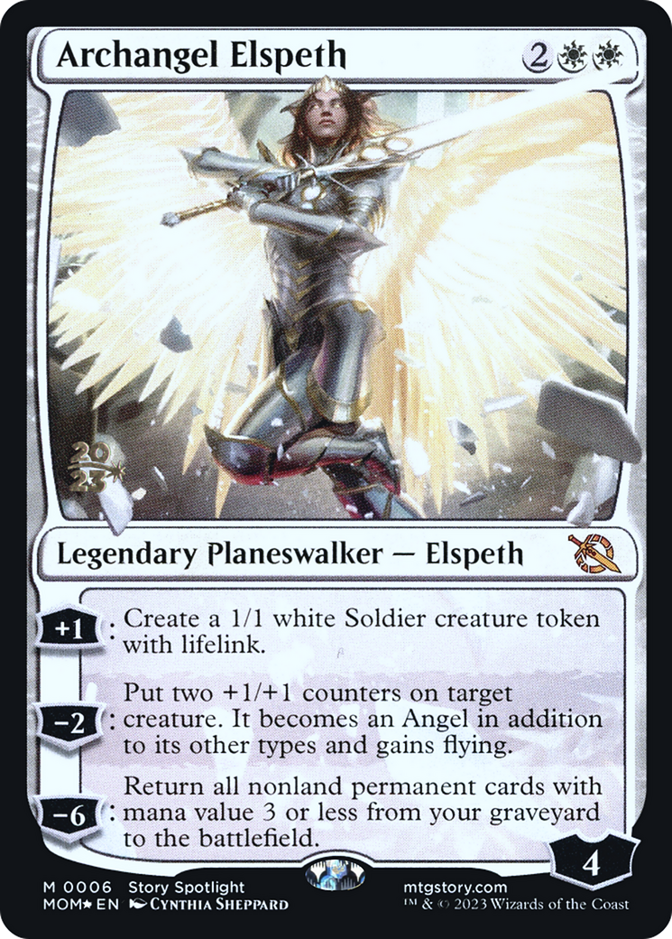 Archangel Elspeth [March of the Machine Prerelease Promos] | All Aboard Games