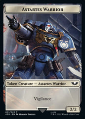 Astartes Warrior // Clue Double-sided Token (Surge Foil) [Universes Beyond: Warhammer 40,000 Tokens] | All Aboard Games