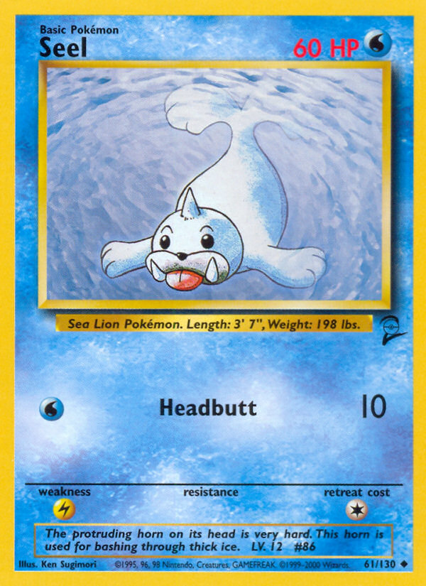 Seel (61/130) [Base Set 2] | All Aboard Games