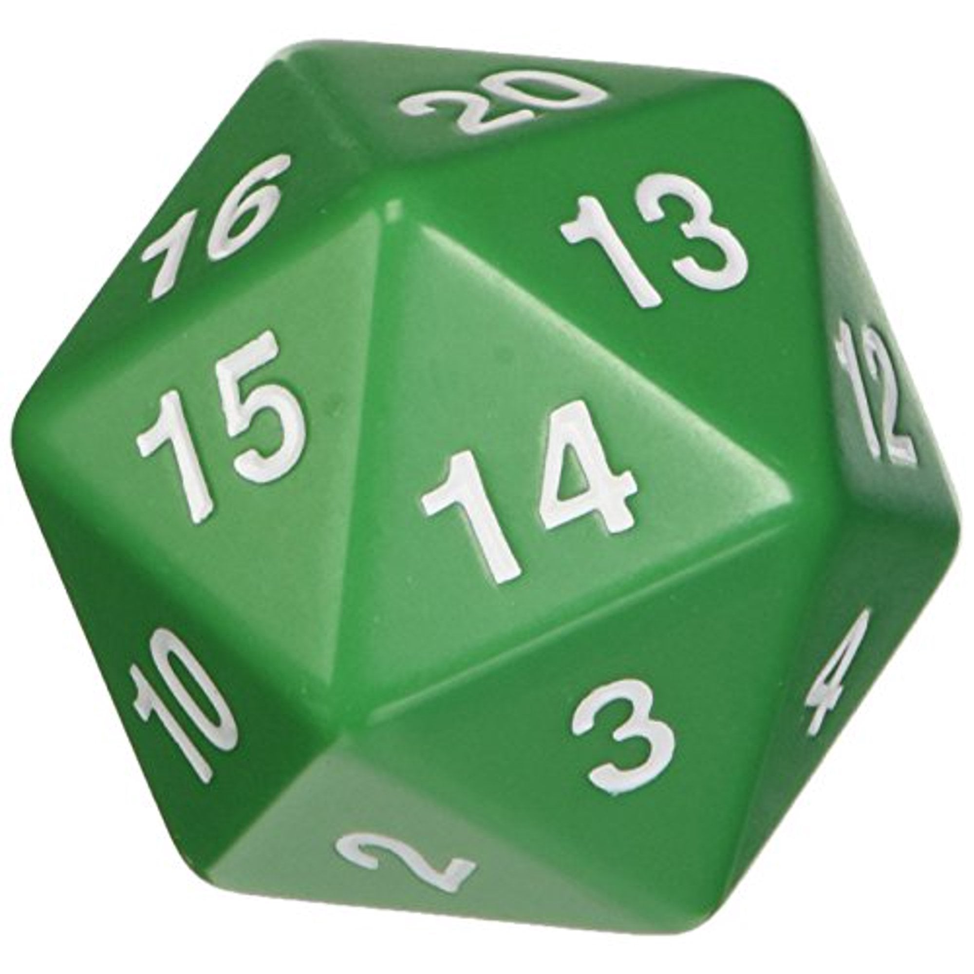 55mm Countdown D20 Opaque Green | All Aboard Games