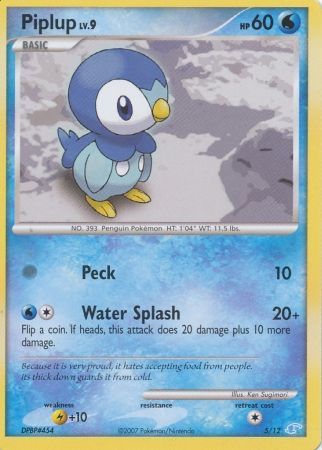 Piplup (5/12) [Diamond & Pearl: Trainer Kit - Manaphy] | All Aboard Games