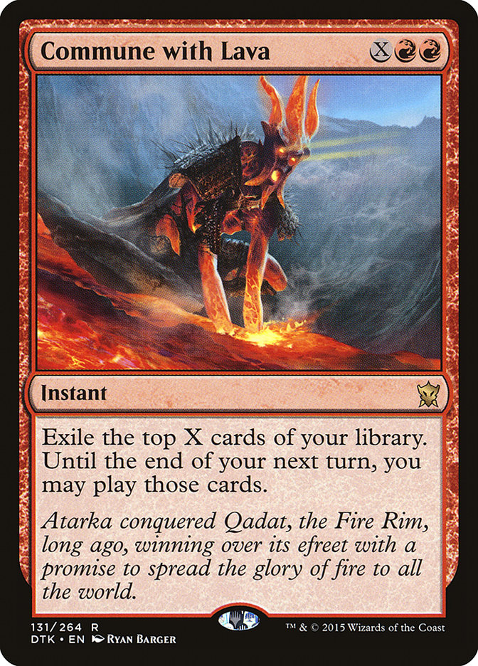 Commune with Lava [Dragons of Tarkir] | All Aboard Games