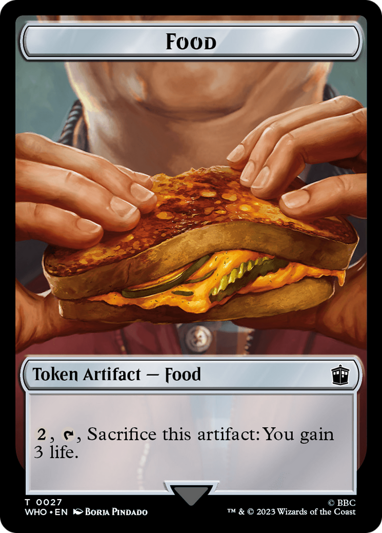 Alien Angel // Food (0027) Double-Sided Token [Doctor Who Tokens] | All Aboard Games