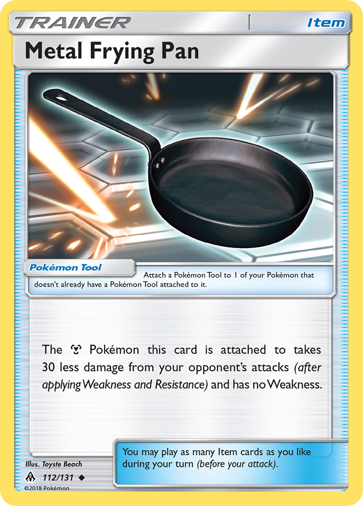 Metal Frying Pan (112/131) [Sun & Moon: Forbidden Light] | All Aboard Games