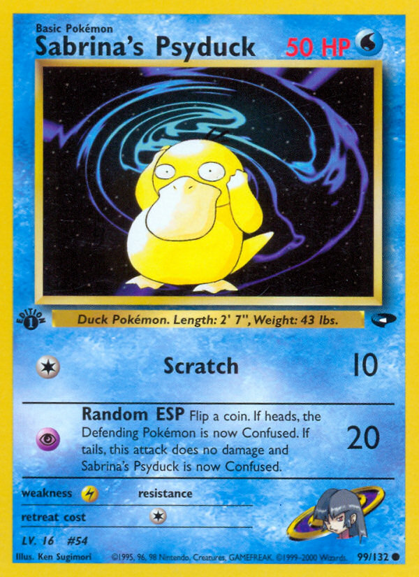 Sabrina's Psyduck (99/132) [Gym Challenge 1st Edition] | All Aboard Games