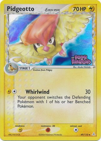 Pidgeotto (49/110) (Delta Species) (Stamped) [EX: Holon Phantoms] | All Aboard Games