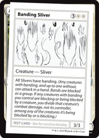 Banding Sliver (2021 Edition) [Mystery Booster Playtest Cards] | All Aboard Games