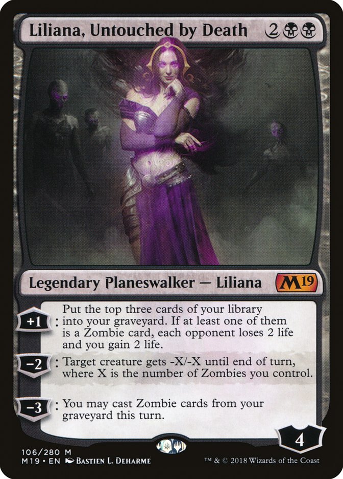 Liliana, Untouched by Death [Core Set 2019] | All Aboard Games