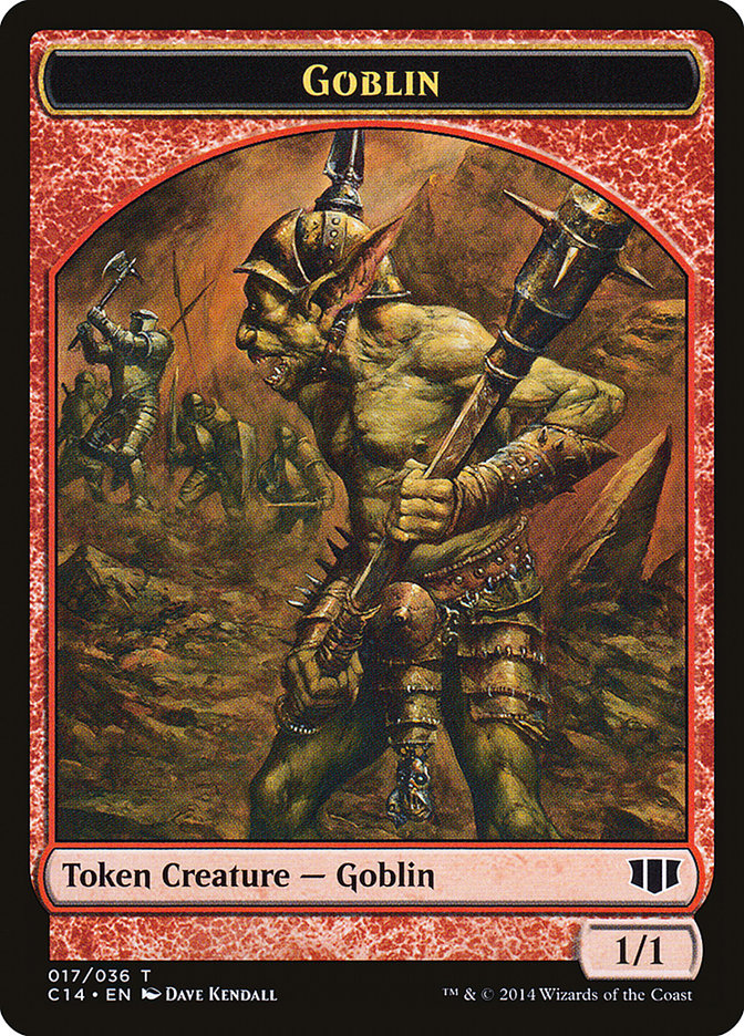 Goblin // Goat Double-sided Token [Commander 2014 Tokens] | All Aboard Games