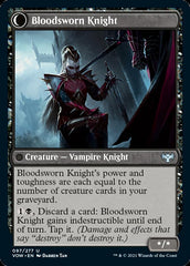 Bloodsworn Squire // Bloodsworn Knight [Innistrad: Crimson Vow] | All Aboard Games