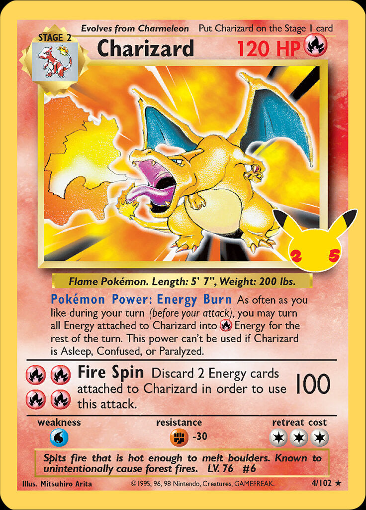 Charizard (4/102) [Celebrations: 25th Anniversary - Classic Collection] | All Aboard Games