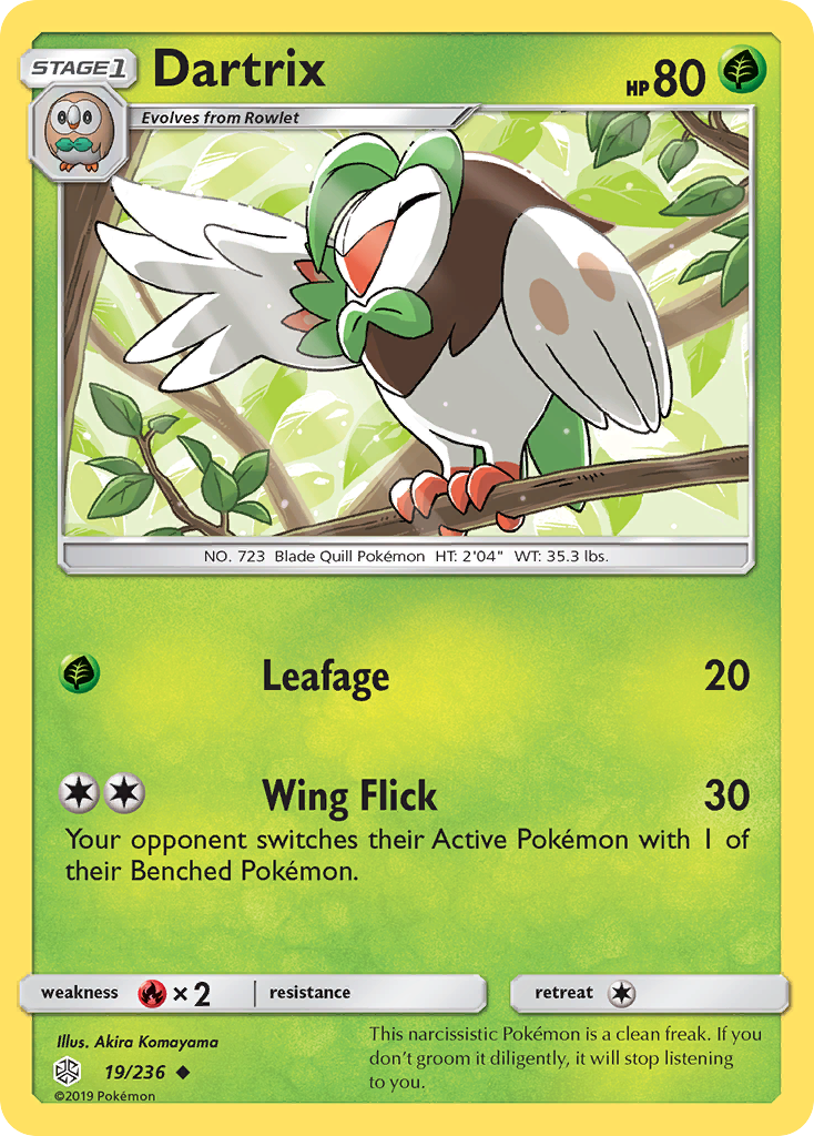 Dartrix (19/236) [Sun & Moon: Cosmic Eclipse] | All Aboard Games