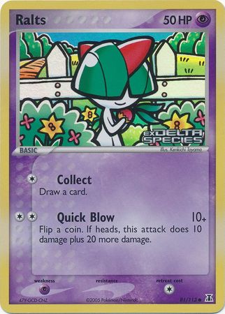 Ralts (81/113) (Stamped) [EX: Delta Species] | All Aboard Games