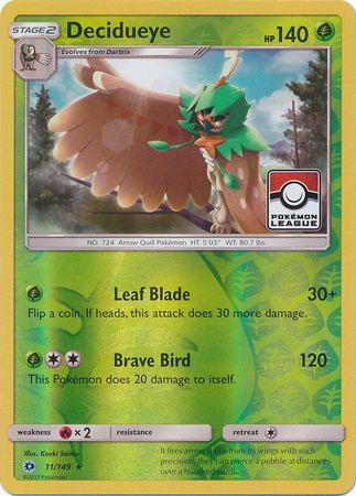 Decidueye (11/149) (League Promo) [Sun & Moon: Base Set] | All Aboard Games