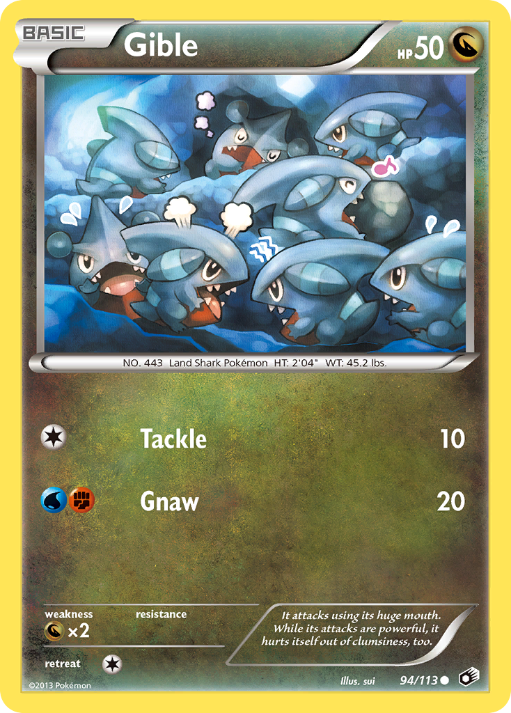 Gible (94/113) [Black & White: Legendary Treasures] | All Aboard Games