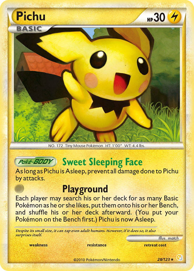 Pichu (28/123) [HeartGold & SoulSilver: Base Set] | All Aboard Games