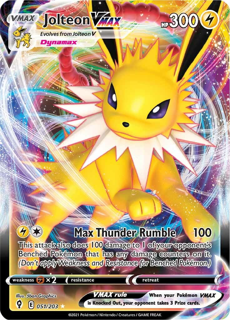 Jolteon VMAX (051/203) [Sword & Shield: Evolving Skies] | All Aboard Games