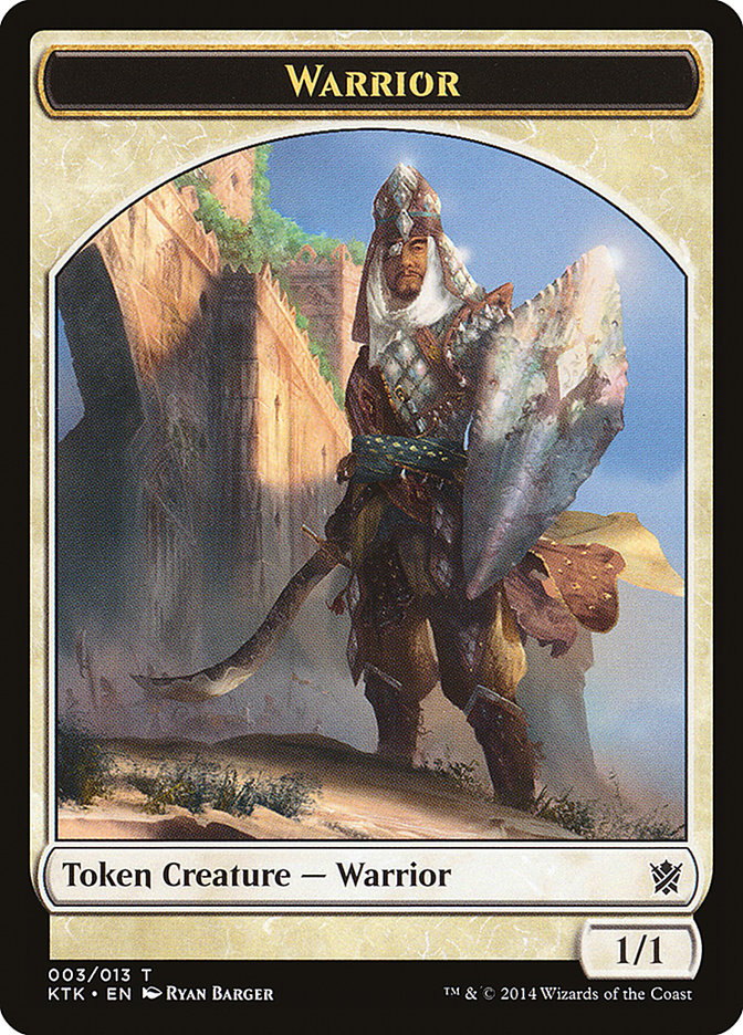Warrior (003/013) [Khans of Tarkir Tokens] | All Aboard Games