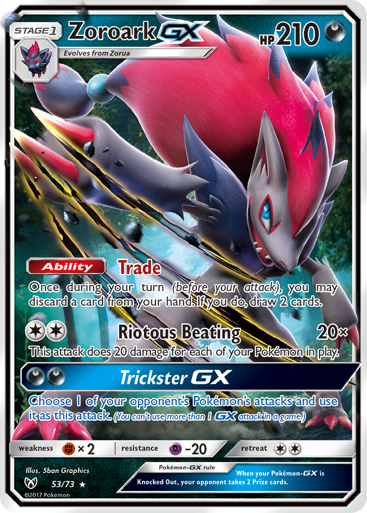 Zoroark GX (53/73) [Sun & Moon: Shining Legends] | All Aboard Games