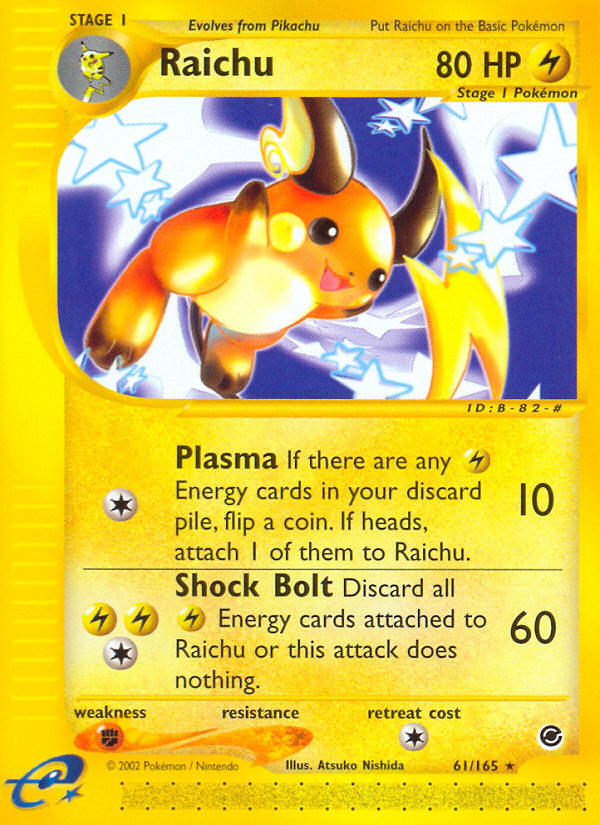 Raichu (61/165) [Expedition: Base Set] | All Aboard Games