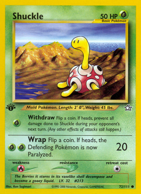 Shuckle (72/111) [Neo Genesis 1st Edition] | All Aboard Games