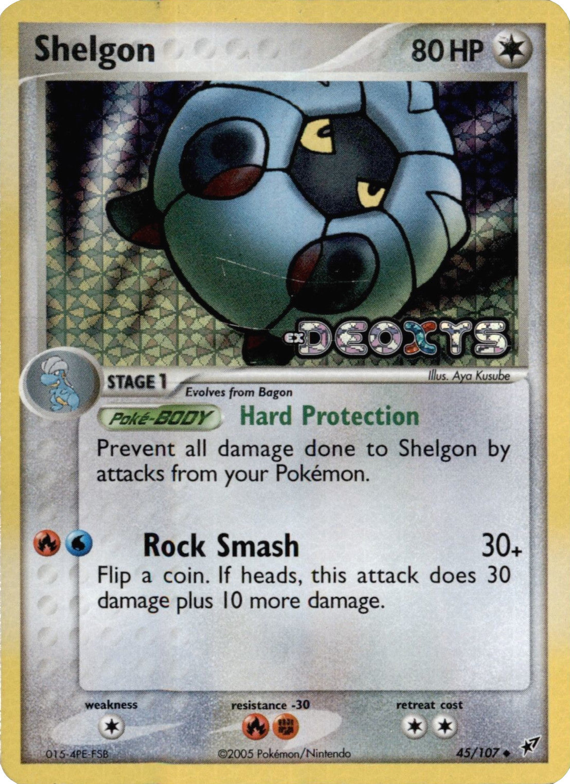 Shelgon (45/107) (Stamped) [EX: Deoxys] | All Aboard Games