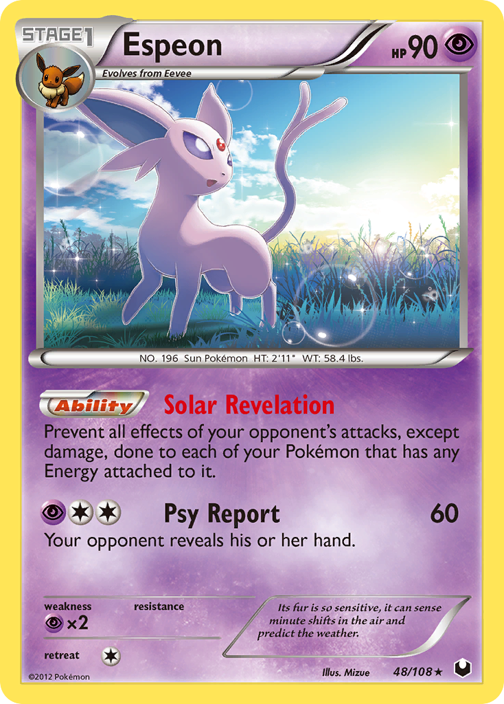 Espeon (48/108) [Black & White: Dark Explorers] | All Aboard Games