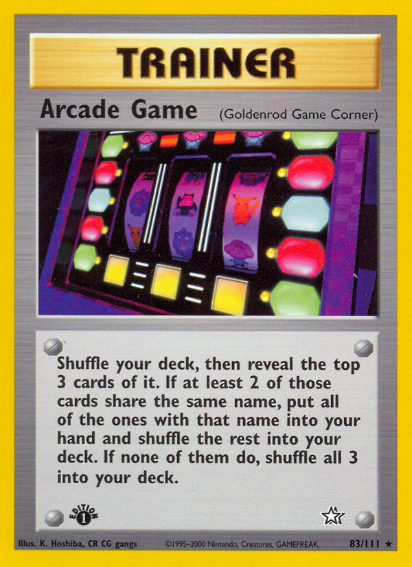 Arcade Game (83/111) [Neo Genesis 1st Edition] | All Aboard Games