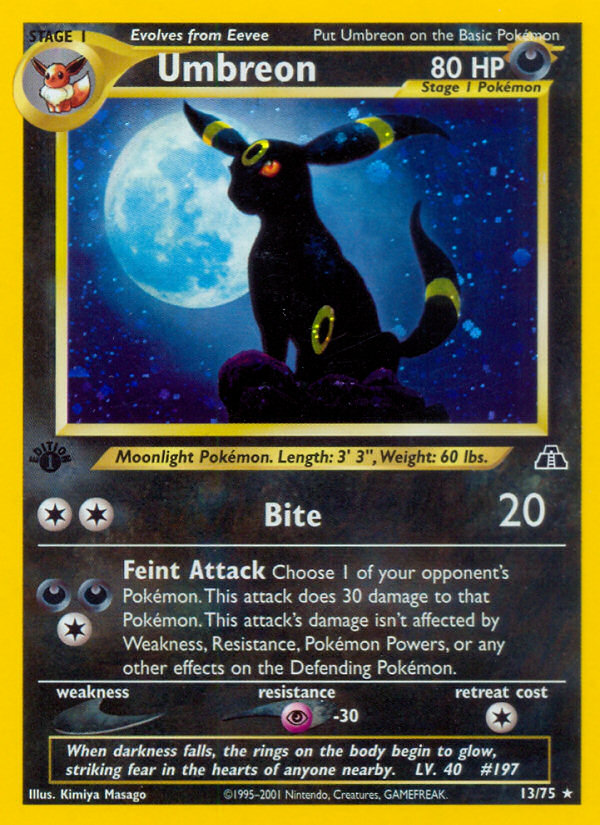Umbreon (13/75) [Neo Discovery 1st Edition] | All Aboard Games