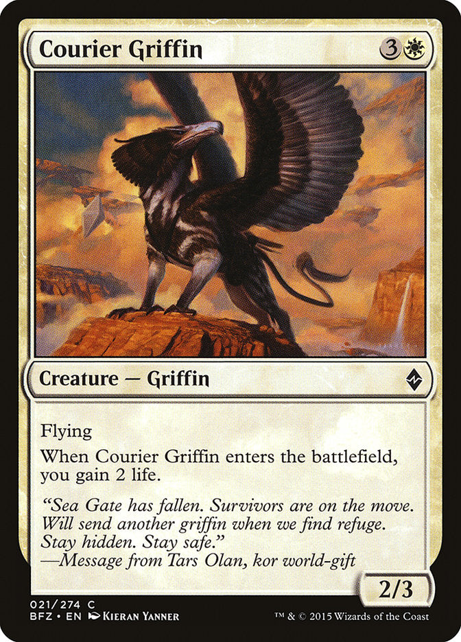 Courier Griffin [Battle for Zendikar] | All Aboard Games