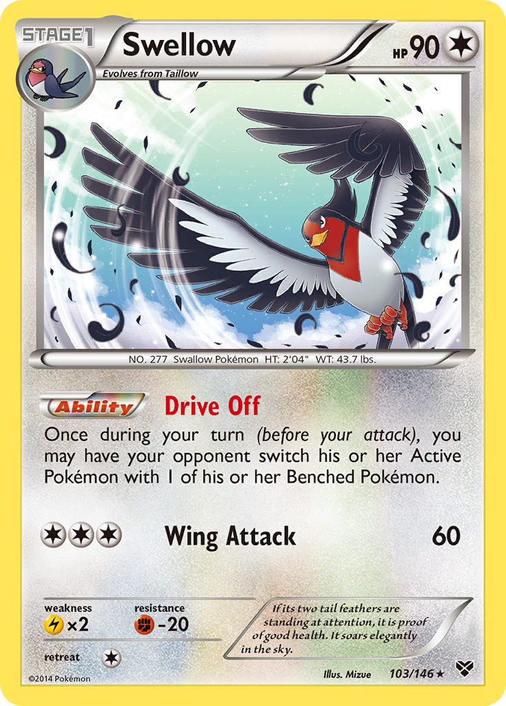 Swellow (103/146) [XY: Base Set] | All Aboard Games