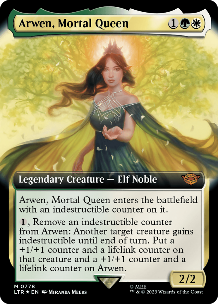 Arwen, Mortal Queen (Extended Art) (Surge Foil) [The Lord of the Rings: Tales of Middle-Earth] | All Aboard Games