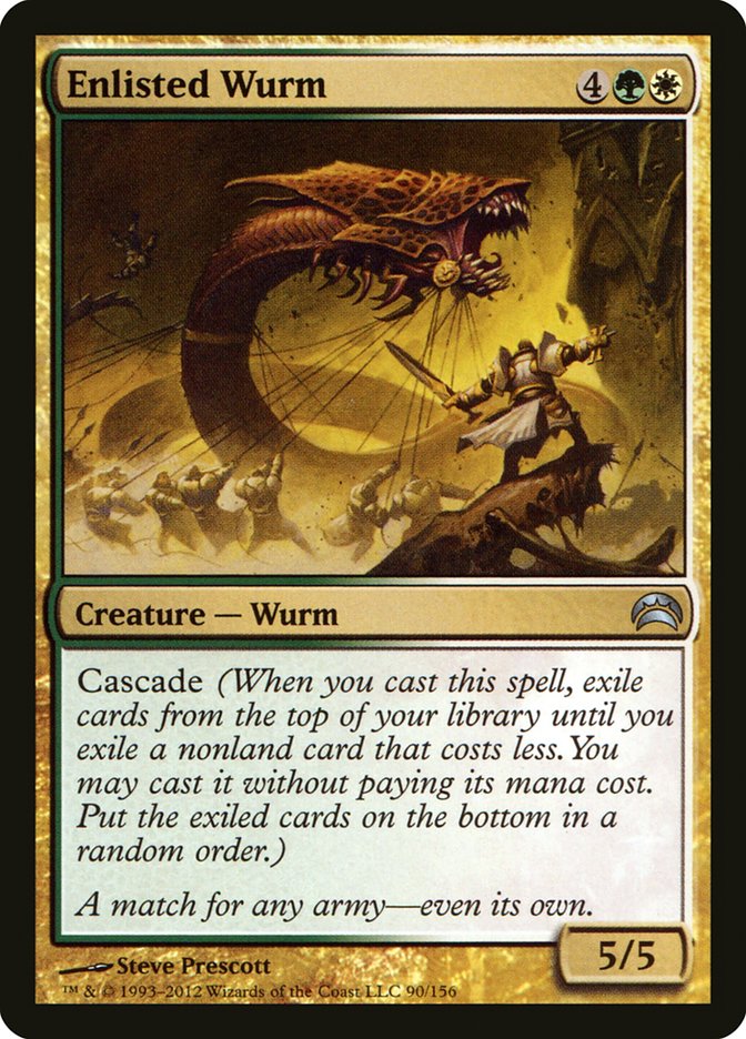 Enlisted Wurm [Planechase 2012] | All Aboard Games