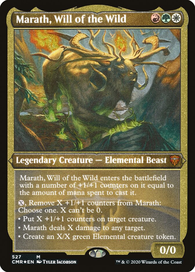 Marath, Will of the Wild (Etched) [Commander Legends] | All Aboard Games
