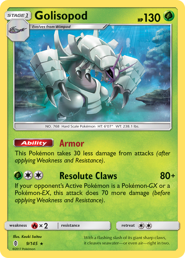 Golisopod (9/145) [Sun & Moon: Guardians Rising] | All Aboard Games