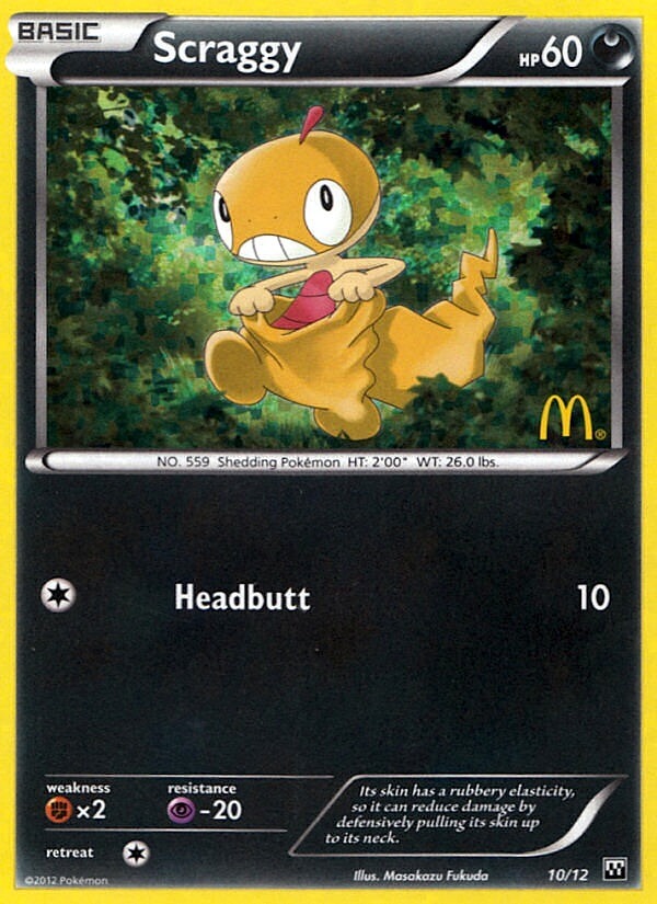 Scraggy (10/12) [McDonald's Promos: 2012 Collection] | All Aboard Games