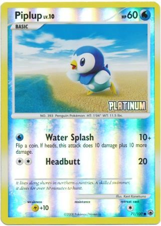 Piplup (71/100) [Burger King Promos: 2009 Collection] | All Aboard Games