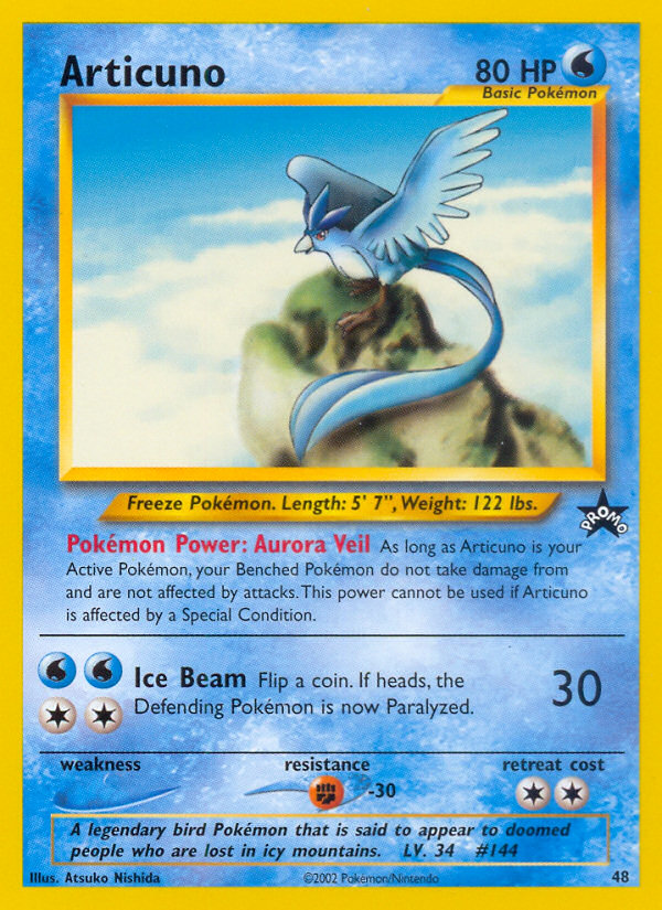 Articuno (48) [Wizards of the Coast: Black Star Promos] | All Aboard Games
