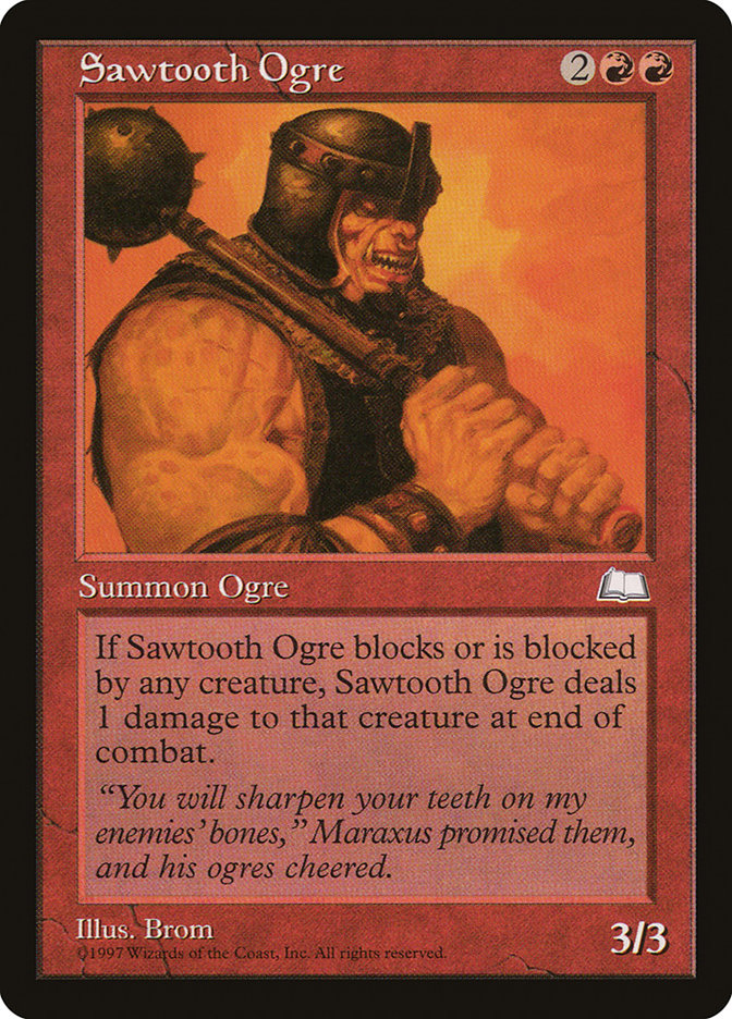 Sawtooth Ogre [Weatherlight] | All Aboard Games