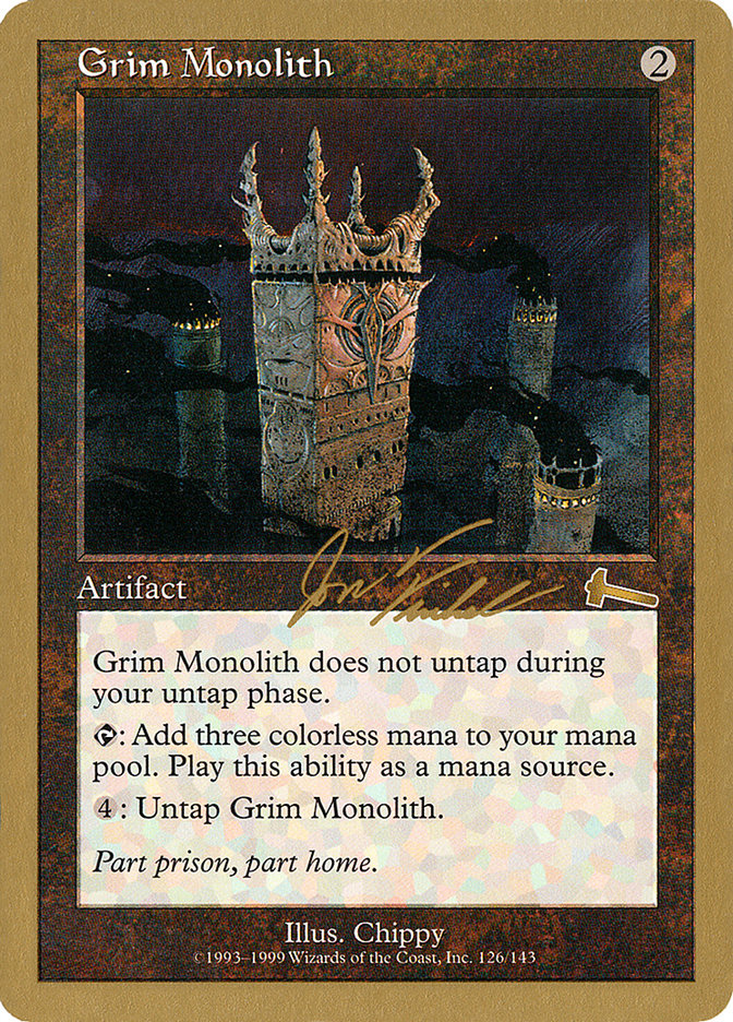 Grim Monolith (Jon Finkel) [World Championship Decks 2000] | All Aboard Games