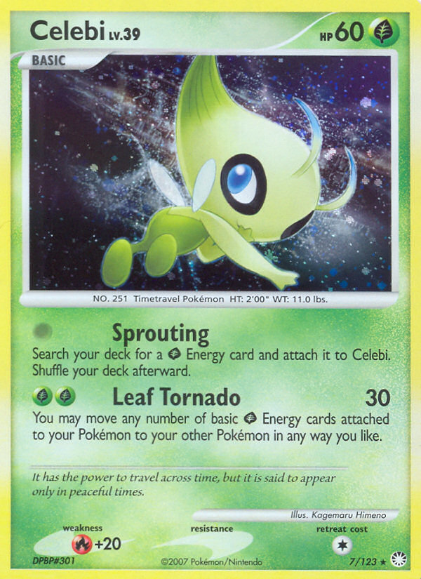 Celebi (7/123) [Diamond & Pearl: Mysterious Treasures] | All Aboard Games