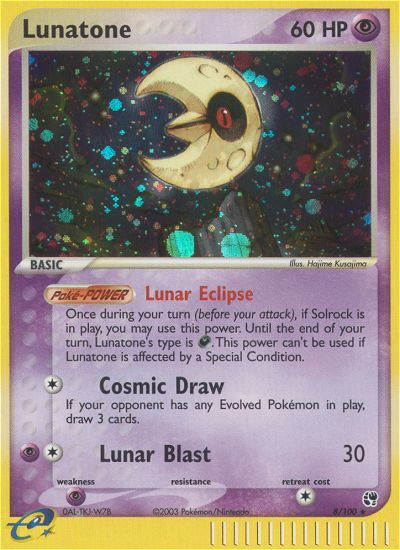 Lunatone (8/100) [EX: Sandstorm] | All Aboard Games