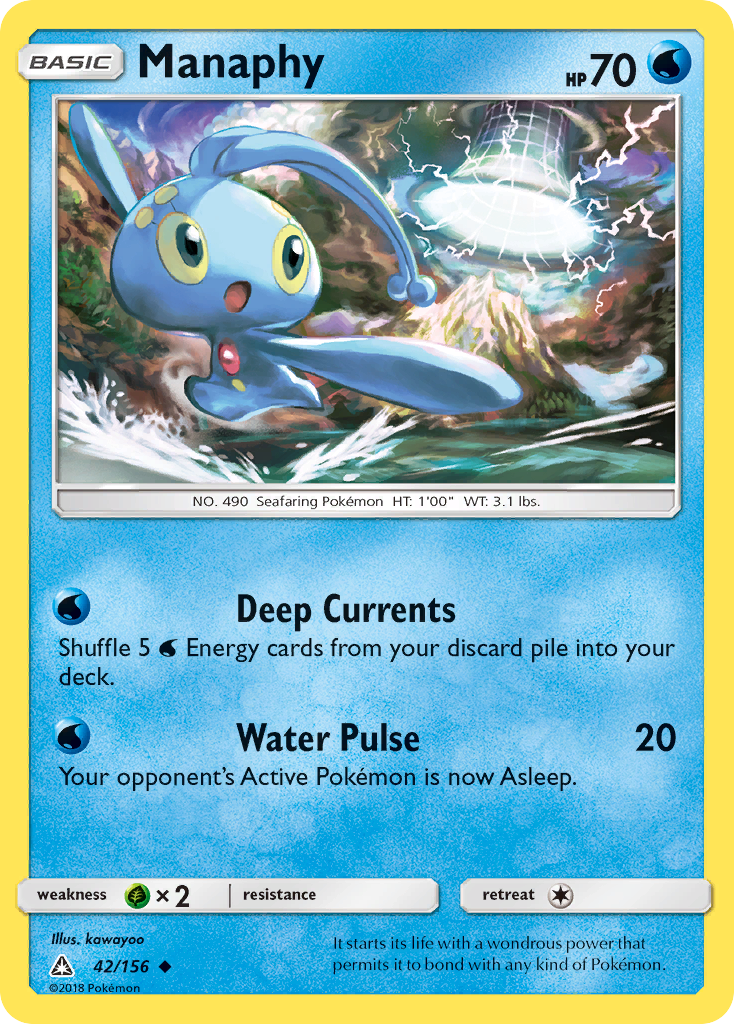 Manaphy (42/156) [Sun & Moon: Ultra Prism] | All Aboard Games